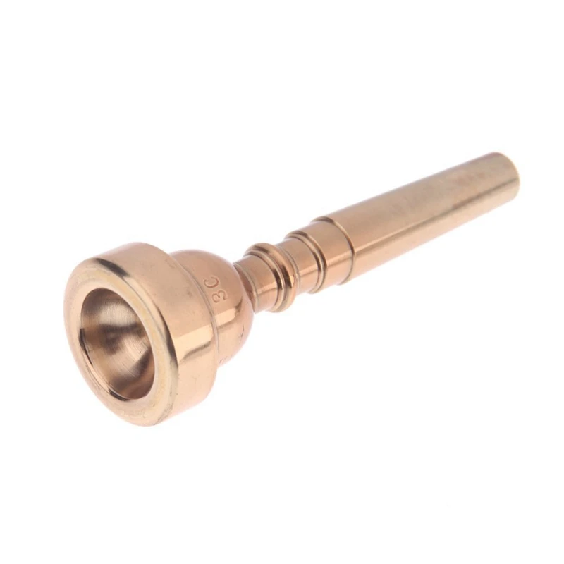 

High-quality Copper Alloy Gold-plating 3C Trumpet Mouthpiece Durable Stylish Golden