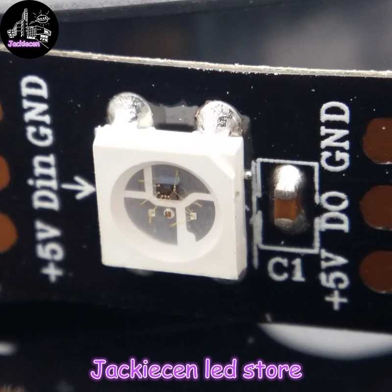 

Special treatment ! 1m2m 3m 4m 5m 5V ws2812b 60LED Strip 5050 RGB Full Color Strip, Built-in IC Addressable