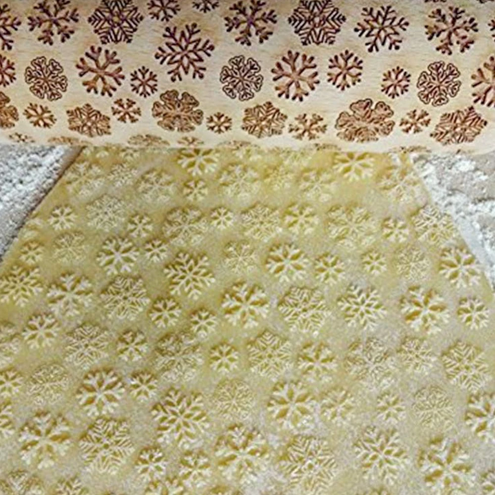 

5PCS Christmas Embossing Rolling Pin With Dog Pattern Baking Cookies Noodle Biscuit Fondant Cake Dough Engraved DROP SHIPPING