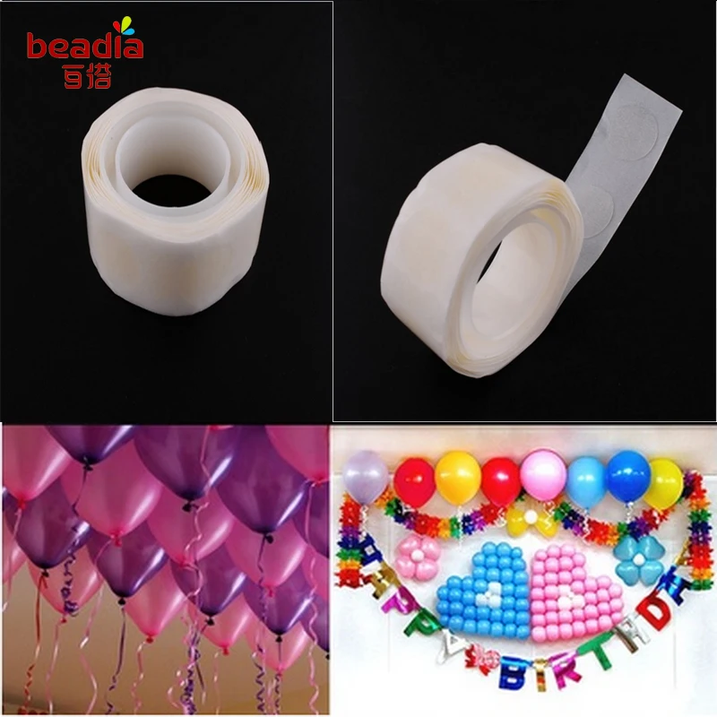 Украшение на день рождения 100 шт./лот новые съемные наклейки воздушные шары клей