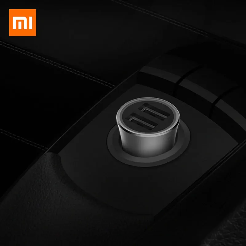 Оригинальное автомобильное зарядное устройство Xiaomi Dual USB Quick Charge 5 V/2.4A 9 V/2A 12 V/1.5A Max