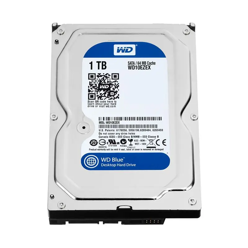 1 ТБ WD Blue 3 5 SATA 6 ГБ/сек. HDD sata Внутренний жесткий диск 64 M 7200PPM настольный для ПК WD10EZEX|
