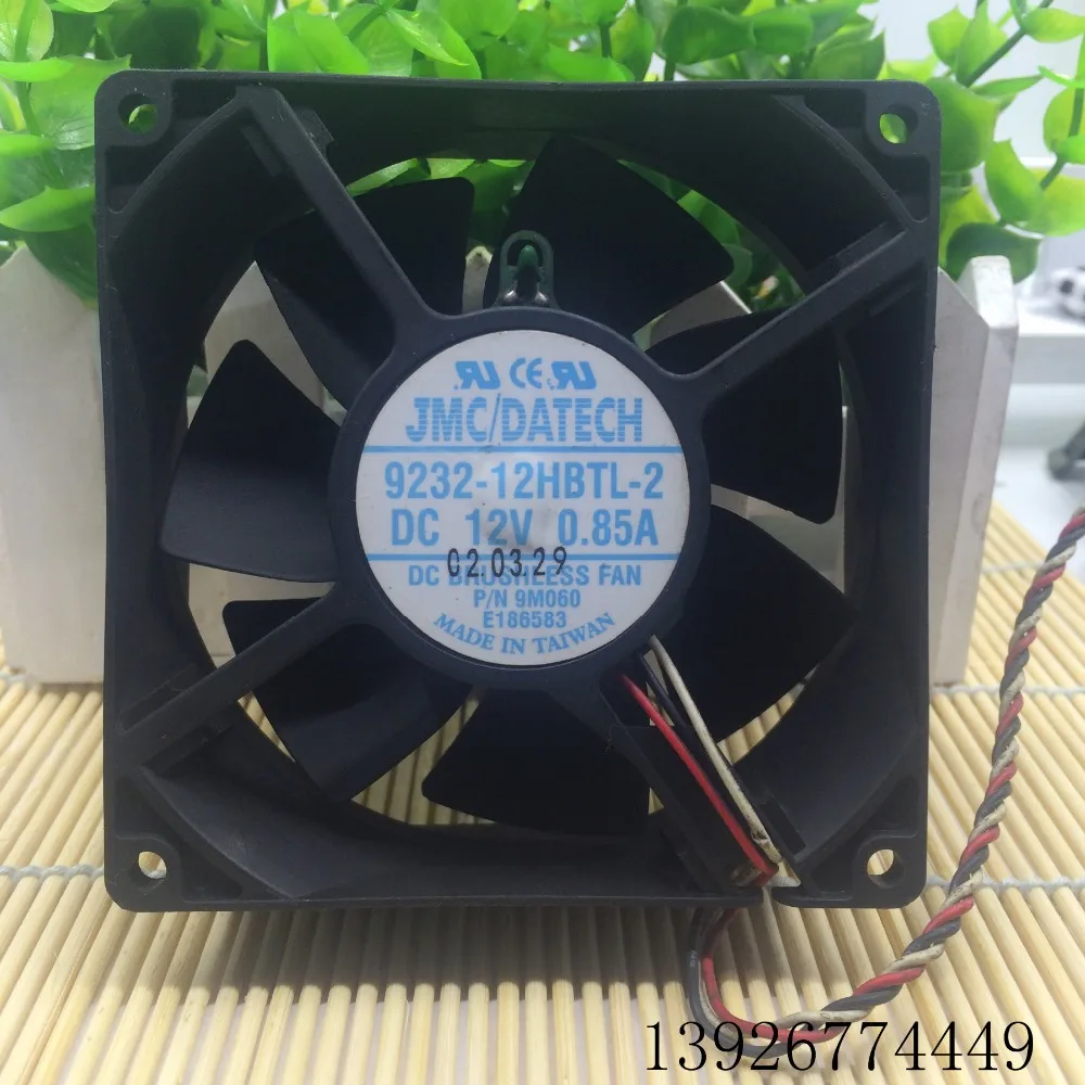 JMCDATECH 9032 9232-12HBTL-2 12V 0.85A 90*90*32 мм контроль температуры 3-проводной Вентилятор