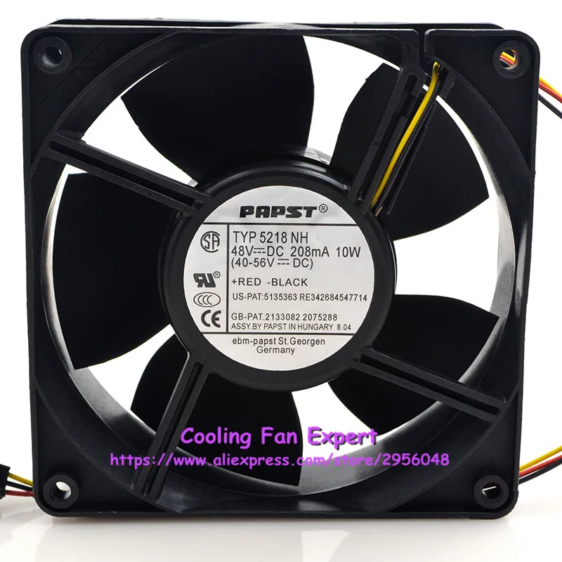 TYP 5218 NH Высококачественный Вентилятор охлаждения DC 48V 10W 0.208A 12038 12 см 120*120*38 мм 3
