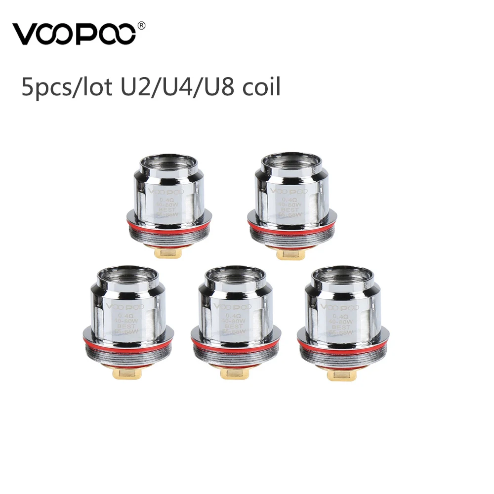 

Original 5PCS/Pack VOOPOO Uforce U2 U4 U8 Replacement Coil For Voopoo Uforce Tank Mesh coil Voopoo Drag Kit Voopoo Drag Mini Kit