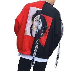 Zk Harajuku Patchwork Color Block Hombres Tops Manga Larga Abrigo Básico Casual Prendas de Vestir Exteriores Hip Hop Chaqueta Bomber Streetwear Masculino Zk Harajuku Patchwork Color Block Hombres Tops Manga Larga Abrigo Básico Casual Prendas de Vestir Exteriores Hip Hop Chaqueta Bomber Streetwear Masculino