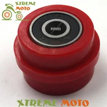 Красный 8 мм Цепной натяжитель ролика приводной ремённой шкив руководство для KTM KX KLX YZ YZF WR WRF CR CRF XR RM RMX RMZ для мотогонок мотокросса