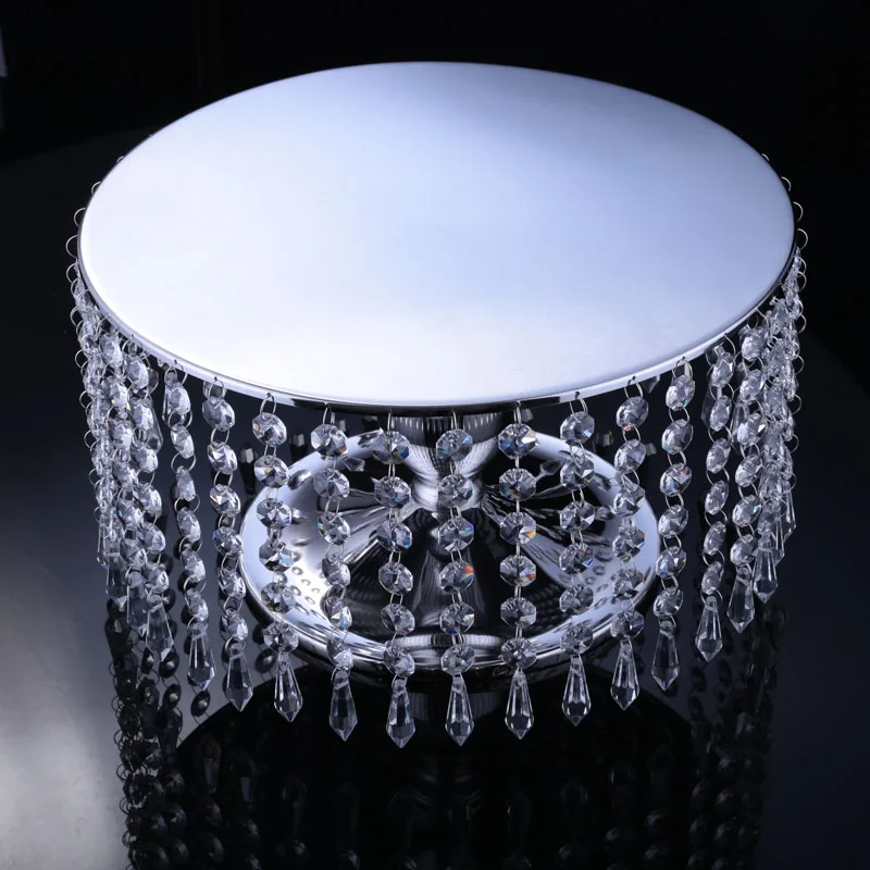 

Metal Christmas Tableware Cake Serving Tray New Year Cake Stand For Birthday Party and Wedding Decoration