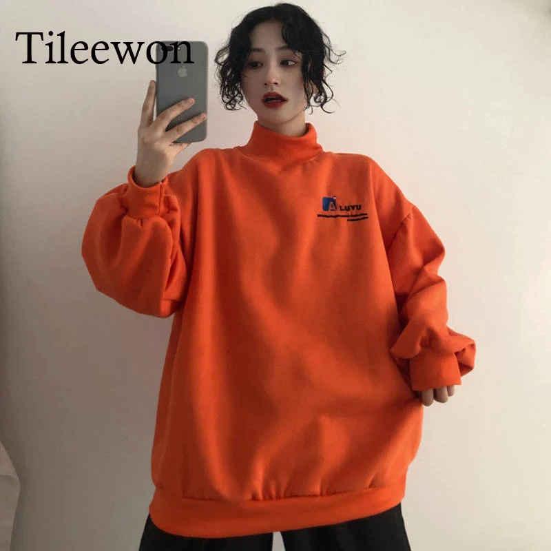 

Plus Size Cool 2019 Casual Shirts Women High Collar Sleeve Ladies Chiffon Shirt Loose Tops Office Blouse BF Hoodie Streetwear