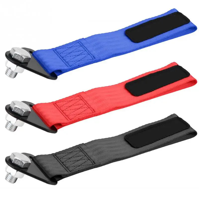 العالمي وارتفاع القوة Racing سيارة سحب حزام سحب حبل ل الجبهة المصد الخلفي سحب هوك 3 ألوان