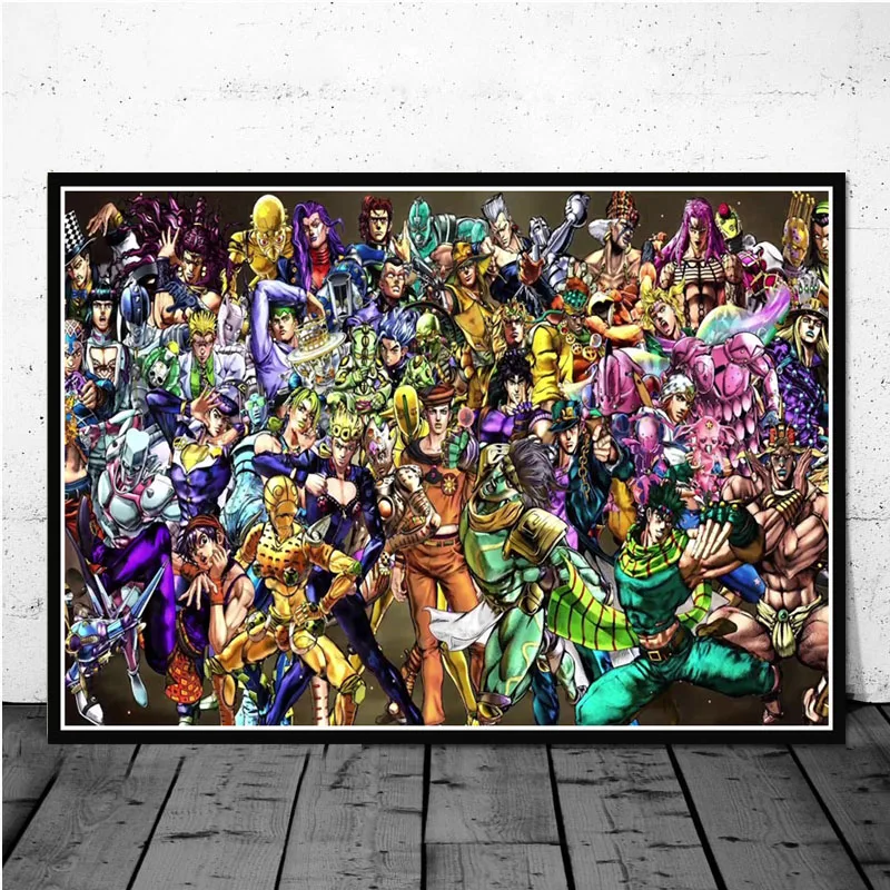 

Posters and Prints JoJo s Bizarre Adventure Hot Japan Anime Action Poster Wall Art Picture Canvas Painting for Room Home Decor