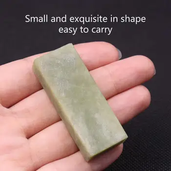 

CHEERBRIGHT 1PC grit 10000# Nature Jade Knife Sharpener Sharpening Stone 50x20x10mm Whetstone Oilstone Super Fine Stone