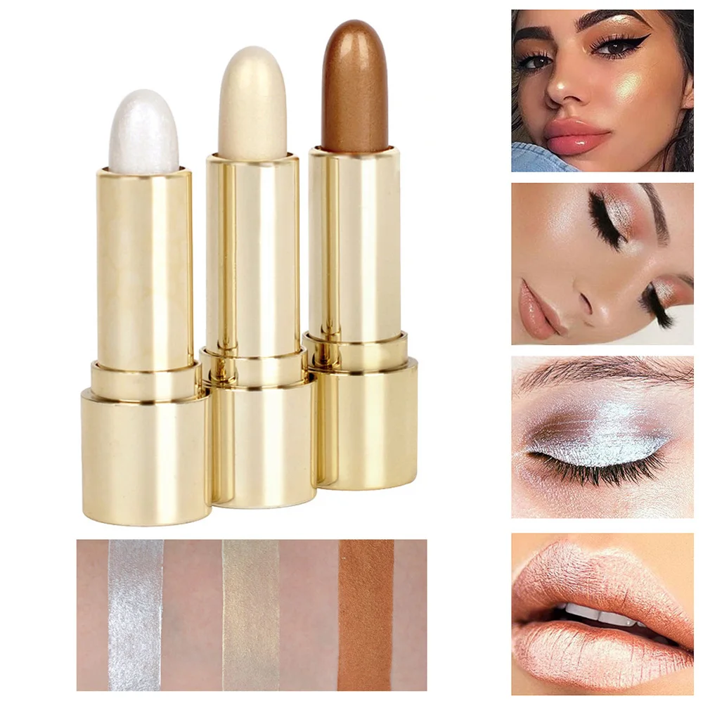 Highlighter Pen Shimmer Shine Bronzer & Highlighter Stick V face Makeup
