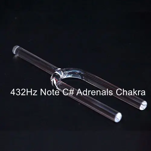 CVNC 440 Гц или 432 Гц 8 мм Note C корень Поющая чаша для чакры прозрачный кварцевый кристалл пение тюнинг вилка - Цвет: 432Hz