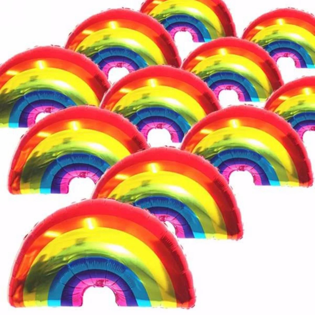 1pc DIY Cute Giant Rainbow Foil Balloon Baby Shower Kids Birthday Party Decor Ornament