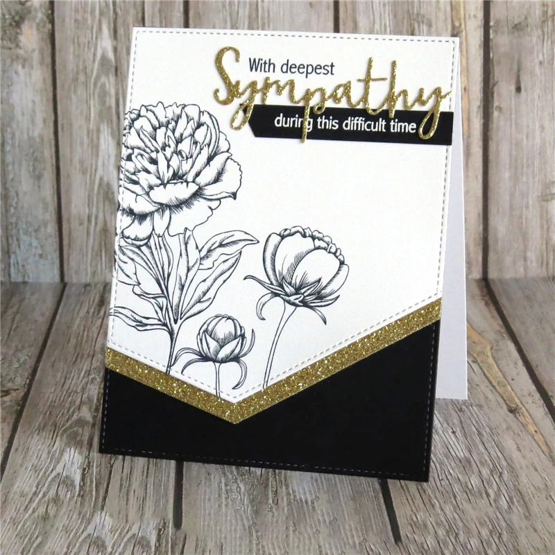 

YaMinSanNiO Sympathy Word Dies Metal Cutting Dies Scrapbooking for Card Making New 2019 for Metal Cutting Dies New 2019