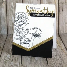 YaMinSanNiO Sympathy Word Dies Metal Cutting Dies Scrapbooking for Card Making New 2019 for Metal Cutting Dies New 2019