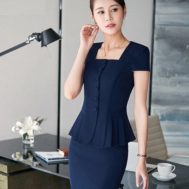 Buy office uniform designs women skirt suits 2017