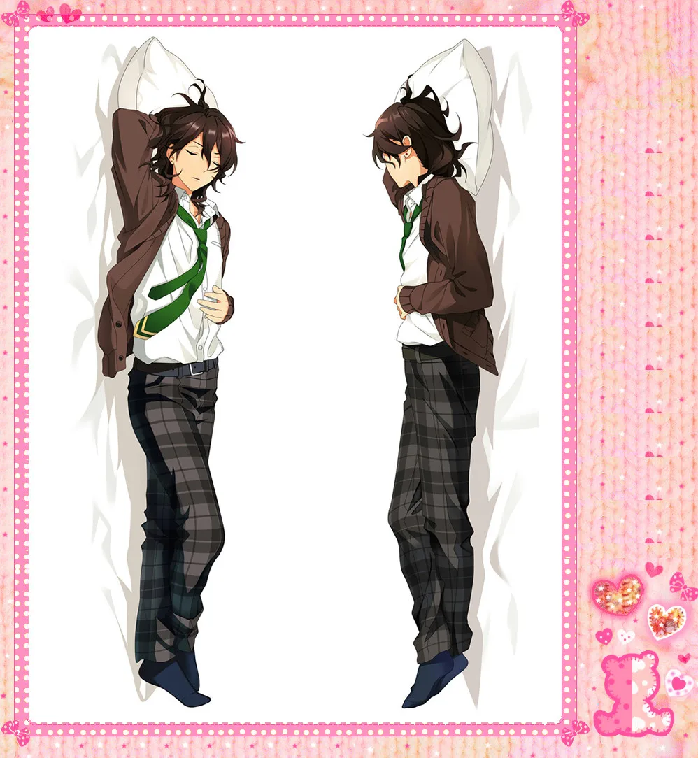 

Japanese Anime Cartoon Ensemble Stars Double sided hugging Pillow Case Pillow Cover Pillowcase Peach Skin 2 Way 72014