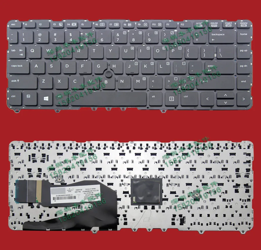 

New original For HP 840 G1 850 G1 with black Laptop keyboard US standard good working