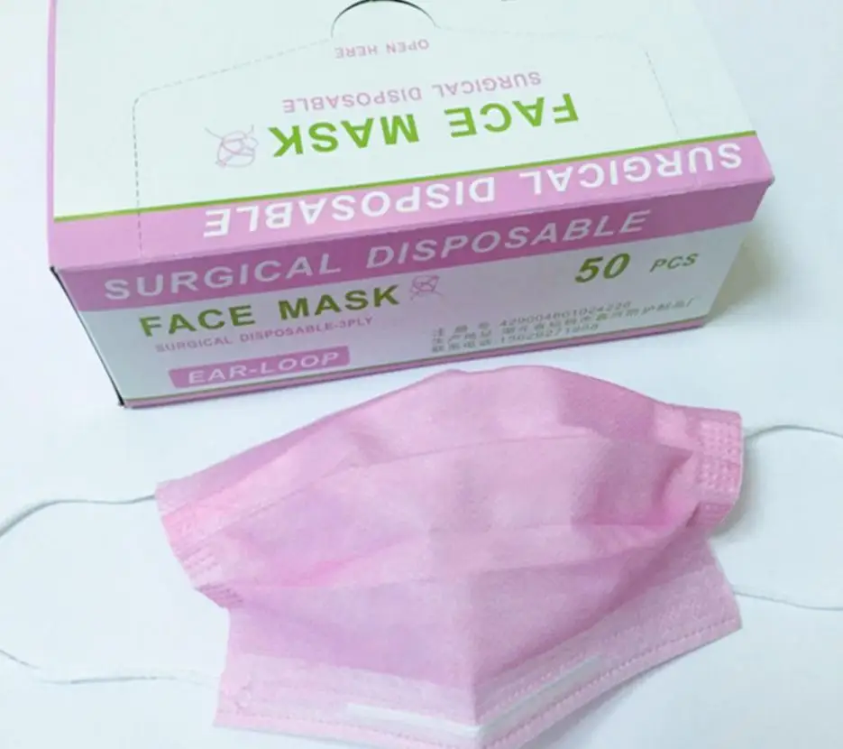 

50pcs Disposable masks, Environmental protective non-woven face mask, one-time mask for factories and public places.