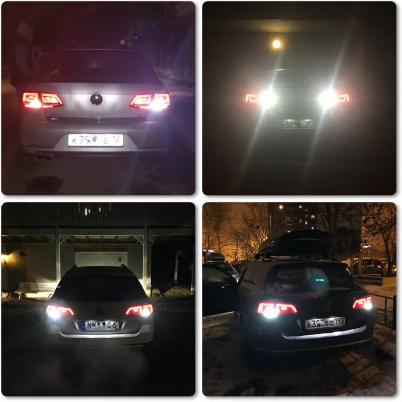 2x T15 W16W светодиодный задний светильник CANBUS для Skoda Octavia 2 A7 A5 A4 Vrs Fabia 1 Rapid Yeti Superb 3 Felicia