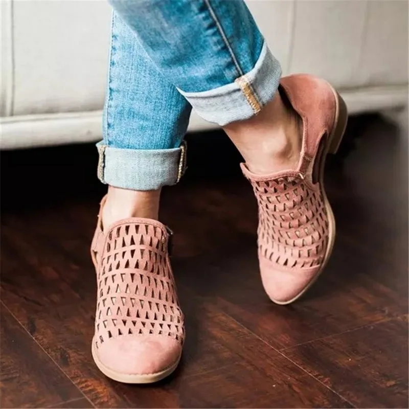 

Female Comfortable and Soft on Low Heel Pointed Toe Sandals Women Spring Summer Wedge Sandals Flat Shoes