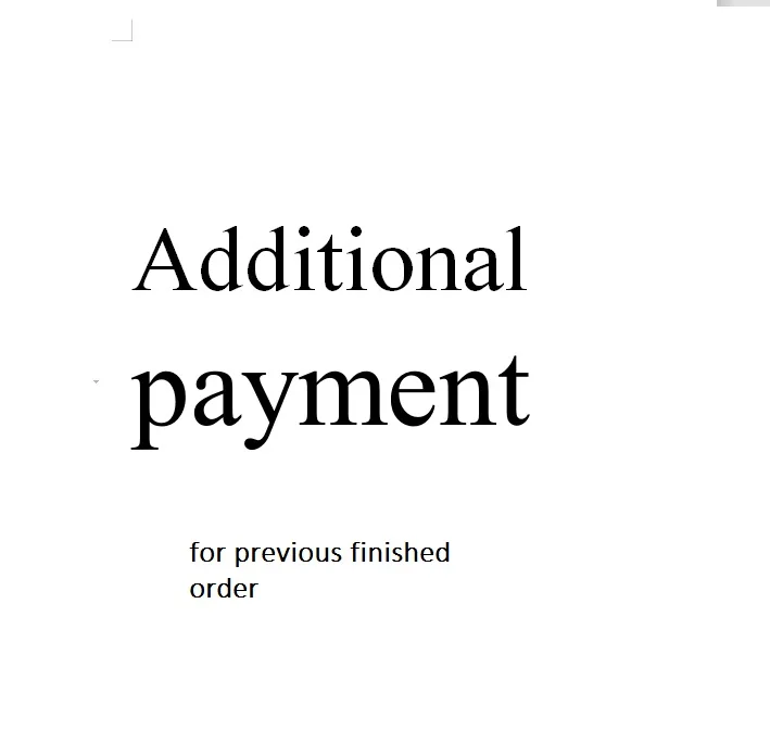 extra payment