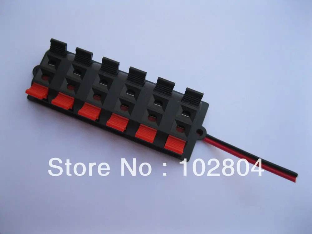 9 pcs Speaker Terminal Board Connector Spring Loaded 92-Way With Soldered Wire 9 pcs Speaker Terminal Board Connector Spring Loaded 92-Way With Soldered Wire