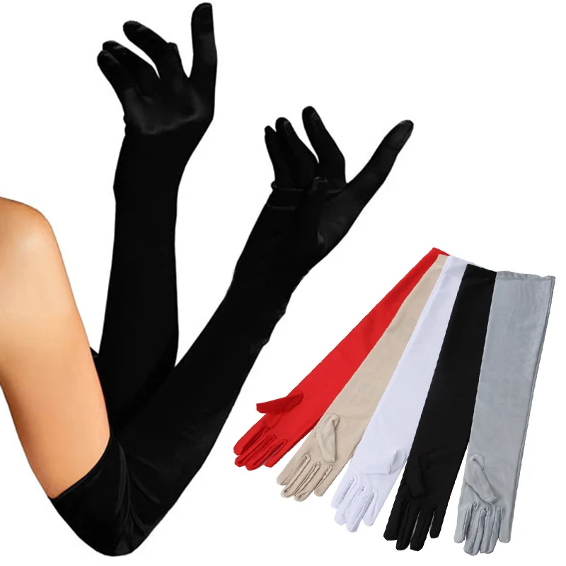 

Fashion Fashion Classic Etiquette Gloves Glove Opera Overlength Block Sun Elbow 1Pair Women Dancing Long Party