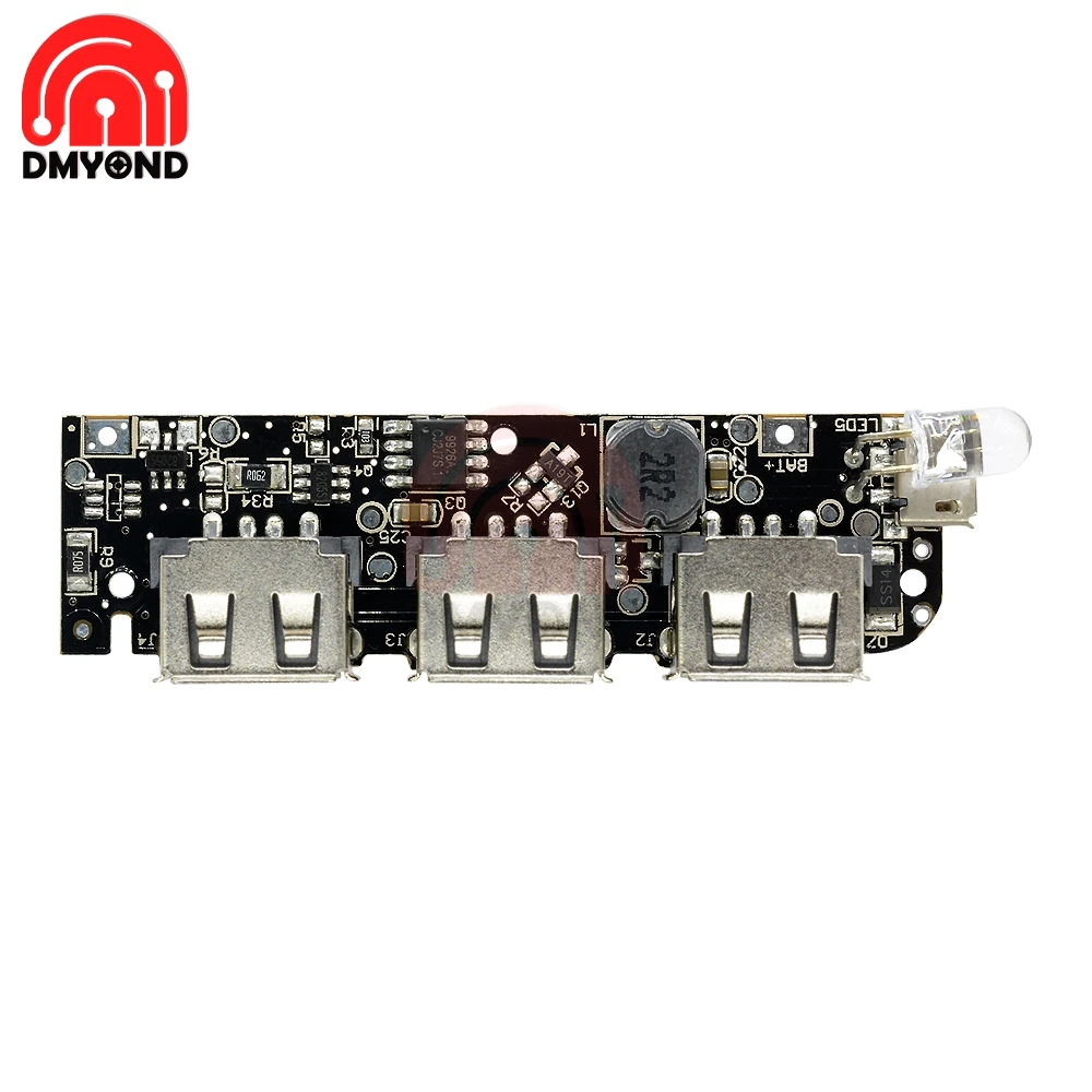 DC 5V 1A 1.5A 2.1A 3 USB блок питания печатная плата увеличивающий модуль + быстрое