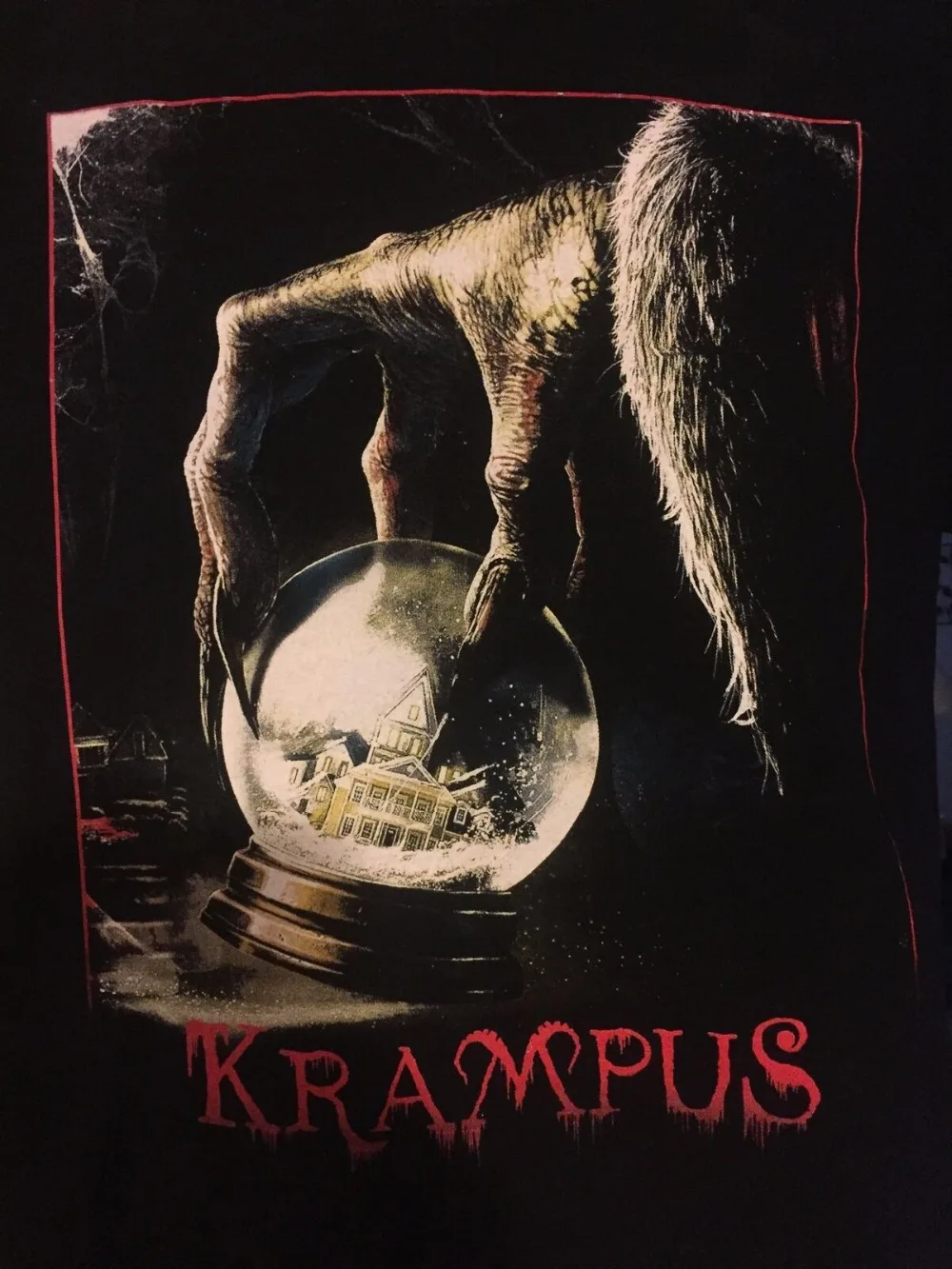 Футболка Krampus с рождественским изображением Санта-демона и ужасом повседневные