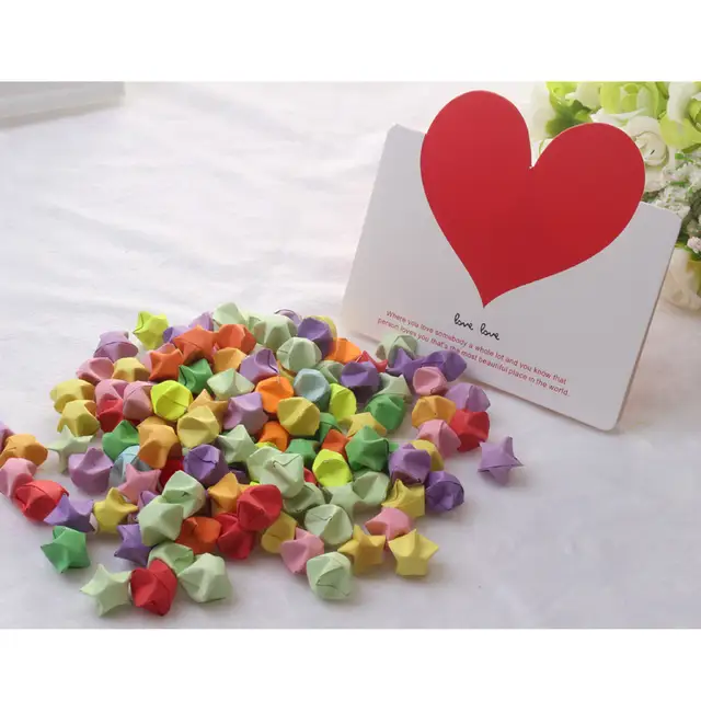 Us 759 20 Off200pieces Diy Handmade Paper Star Birthday Party Decorations Engagement Colours Origami Mini Start Childrens Day Party Supplies In