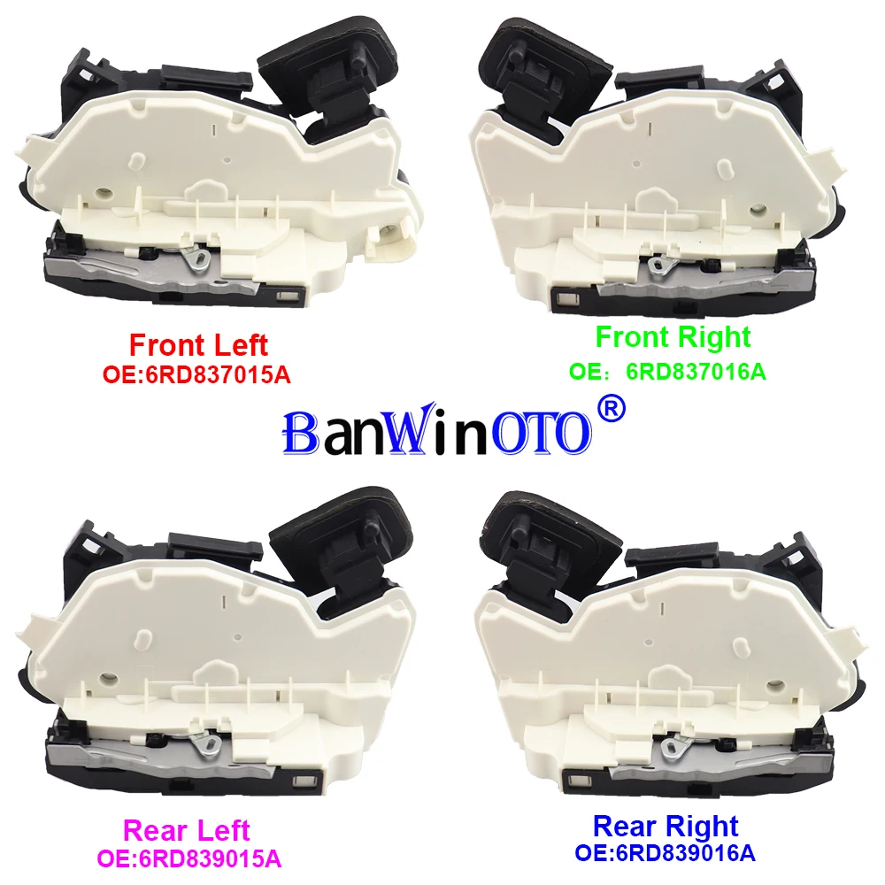 Привод дверного замка Передняя Задняя Левая Правая сторона подходит для VW Golf MK6 MK7 Passat B7 Polo Skoda Yeti 6RD837015A 6RD837016A 6RD837015C
