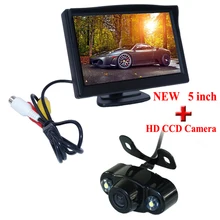 Promotion For Stand 5Inch TFT LCD Mirror Monitor with All-in-one Car Rear View Parking Camera Hot sale