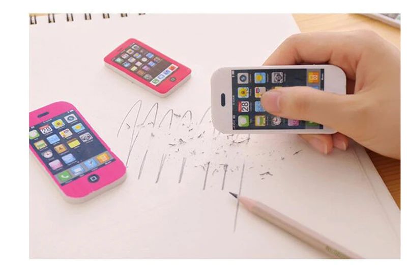Карандашный ластик цвет в форме телефона канцелярские принадлежности и школьные принадлежности ластик 1 шт