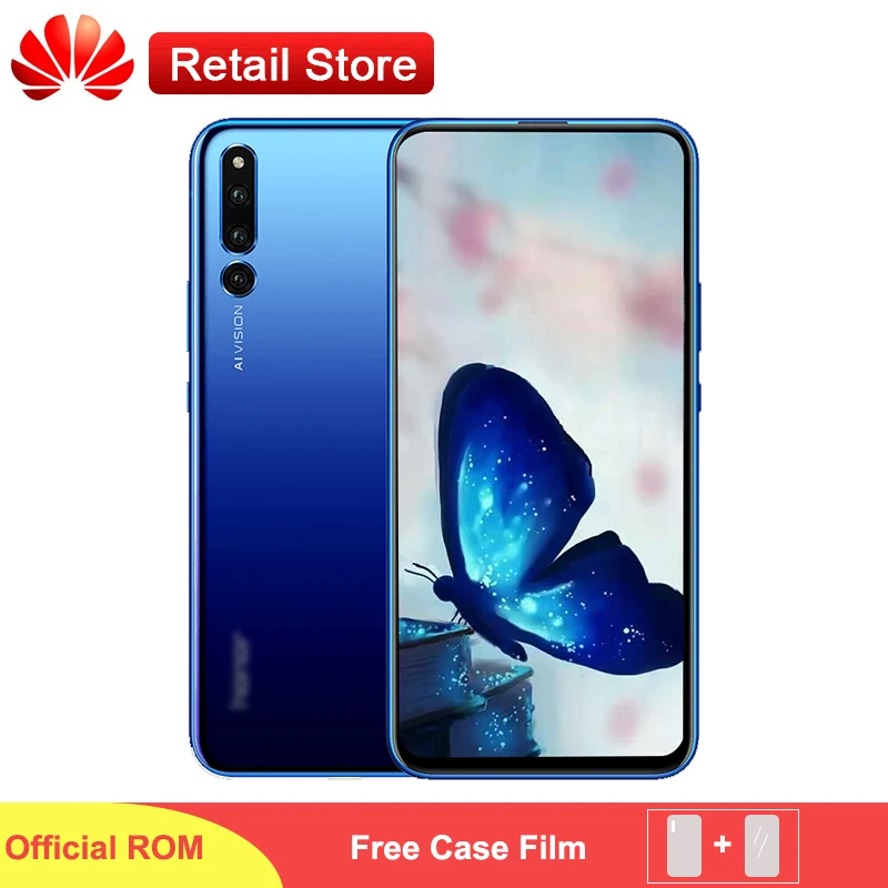 

Huawei Honor Magic 2 LTE Phone Kirin 980 Android 9 Type-C 6.39" AMOLED Full Screen Fingerprint NFC Three Cameras Face ID Phone