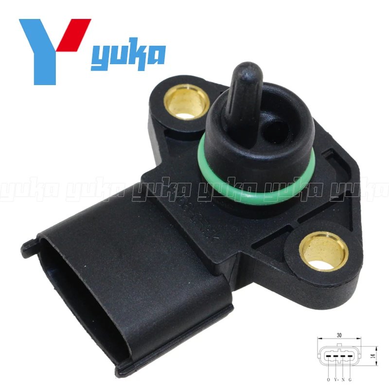 Map Sensor Intake Air Boost Pressure Manifold Absolute Druck Sender For Kia Sportage Sorento Ii 1.7 2.0 Crdi 39300 2G000|Sender| - Aliexpress