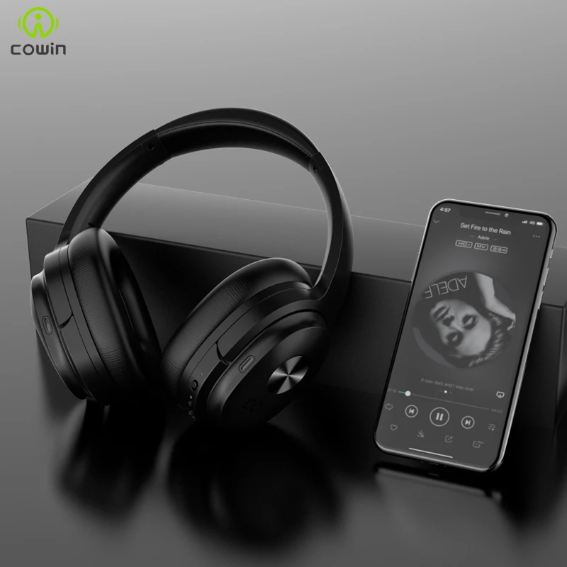 Cowin se7 ANC Bluetooth гарнитура, активные наушники с шумоподавлением, беспроводная гарнитура с микрофоном, aptx гарнитура-30 дБ