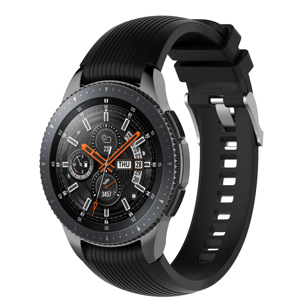 Силиконовый браслет на запястье браслет ремешок для samsung Galaxy Watch 42 мм SM-R810 SM-R815 SM-R800 46 мм Smartwatch Band ремешок 4 цвета