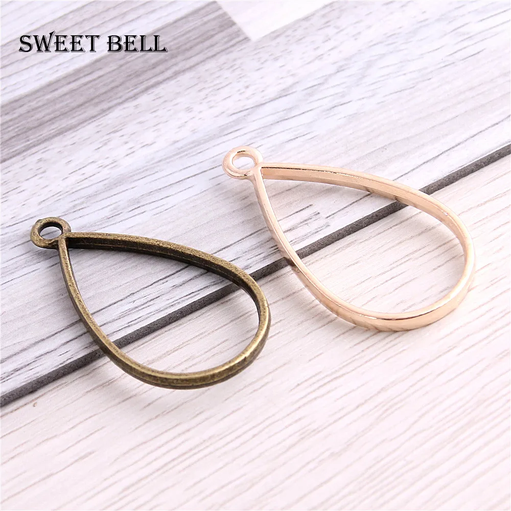 SWEET BELL 30 шт. 20*37 мм аксессуары для ювелирных изделий из сплава очаровательные