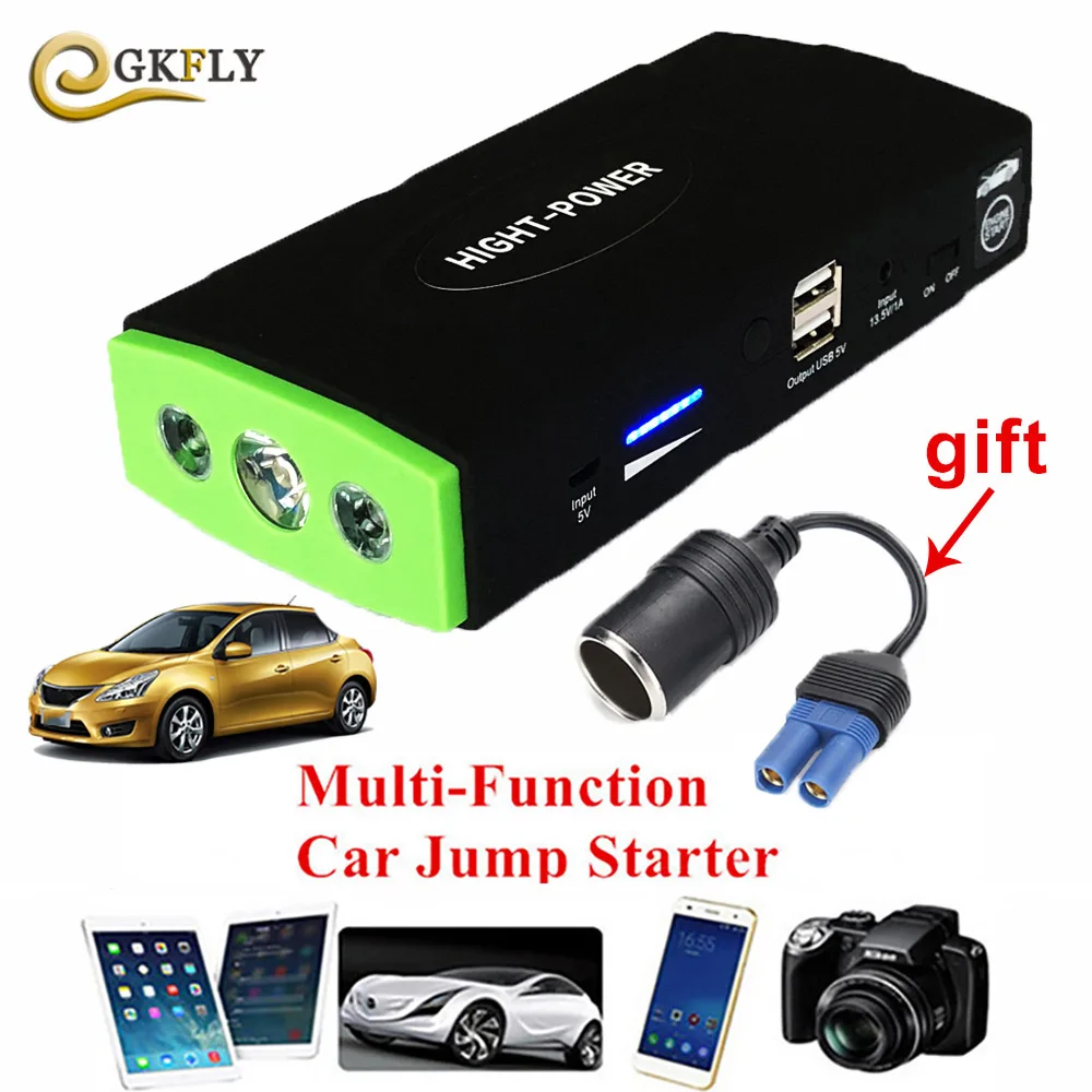 

Car Emergency 12V Car Battery Jump Starter Booster Mini Portable Power Bank 600A Peak Current Multi-function Car Jump Starter