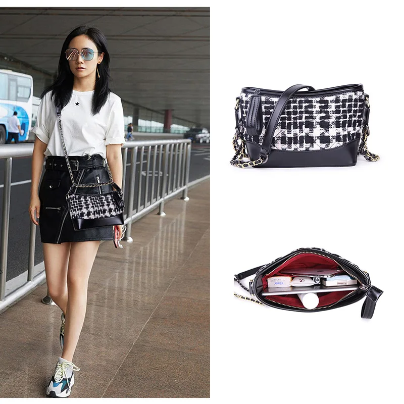 

Handbag woman 2018 new autumn Korean version 100 lap pattern single shoulder Xiao Fang bag beveled satchel