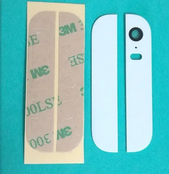 

50Pair/lot Top & Bottom Glass for iphone 5S Back Cover Housing With Camera Lens Flash Diffuser With 3M Adhesive