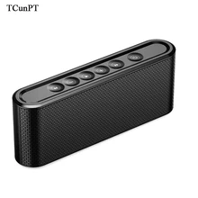 TCunPT новая портативная bluetooth Колонка HiFi Беспроводная стерео саундбокс Super Bass двойной громкоговоритель с микрофоном Поддержка TF USB для телефона ПК