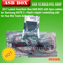 Последний адаптер asan sam/коробка asb с 2 шт. кабели для Samsung NOTE 2+ вспышка+ Ремонт+ Разблокировка добавить для Hua Wei инструменты активации