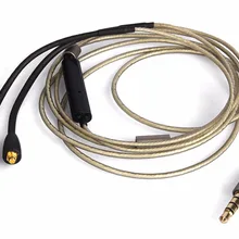 Замена апгрейд посеребренный аудио кабель с дистанционным микрофоном для FiiO F5 F9 F9SE F9Pro FH1 FH5 FA7 FA1 FH7 наушники-вкладыши