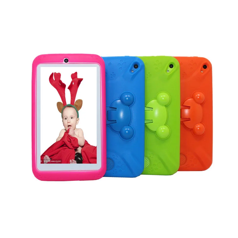 

E98 512MB/8GB 7 inch Allwinner A33 Quad Core Kids Tablet PC Android 4.4 Dual Camera 1024*600 wifi bluetooth + Silicone Case