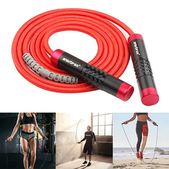 

Newly High quality Heavy Bearing Skipping Rope Gym Exercise Jump Rope Aluminium Handle Bold PVC Rope Fitness Training Equipment