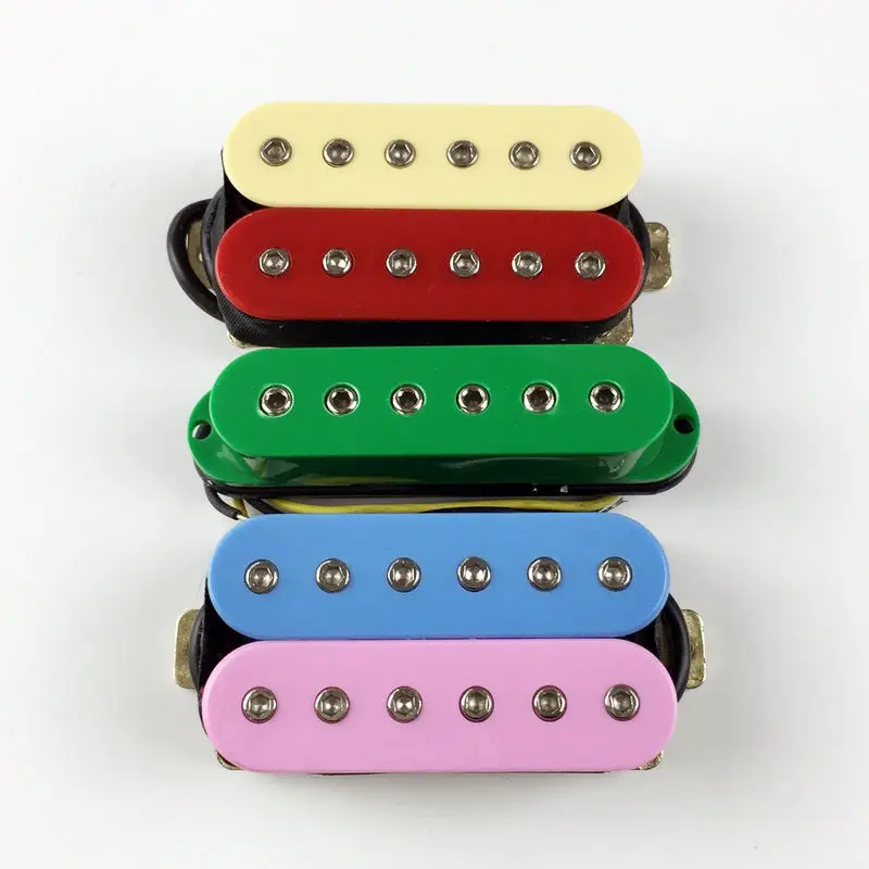 

1 Set Humbuker Single Rainbow Color Guitar Pickup